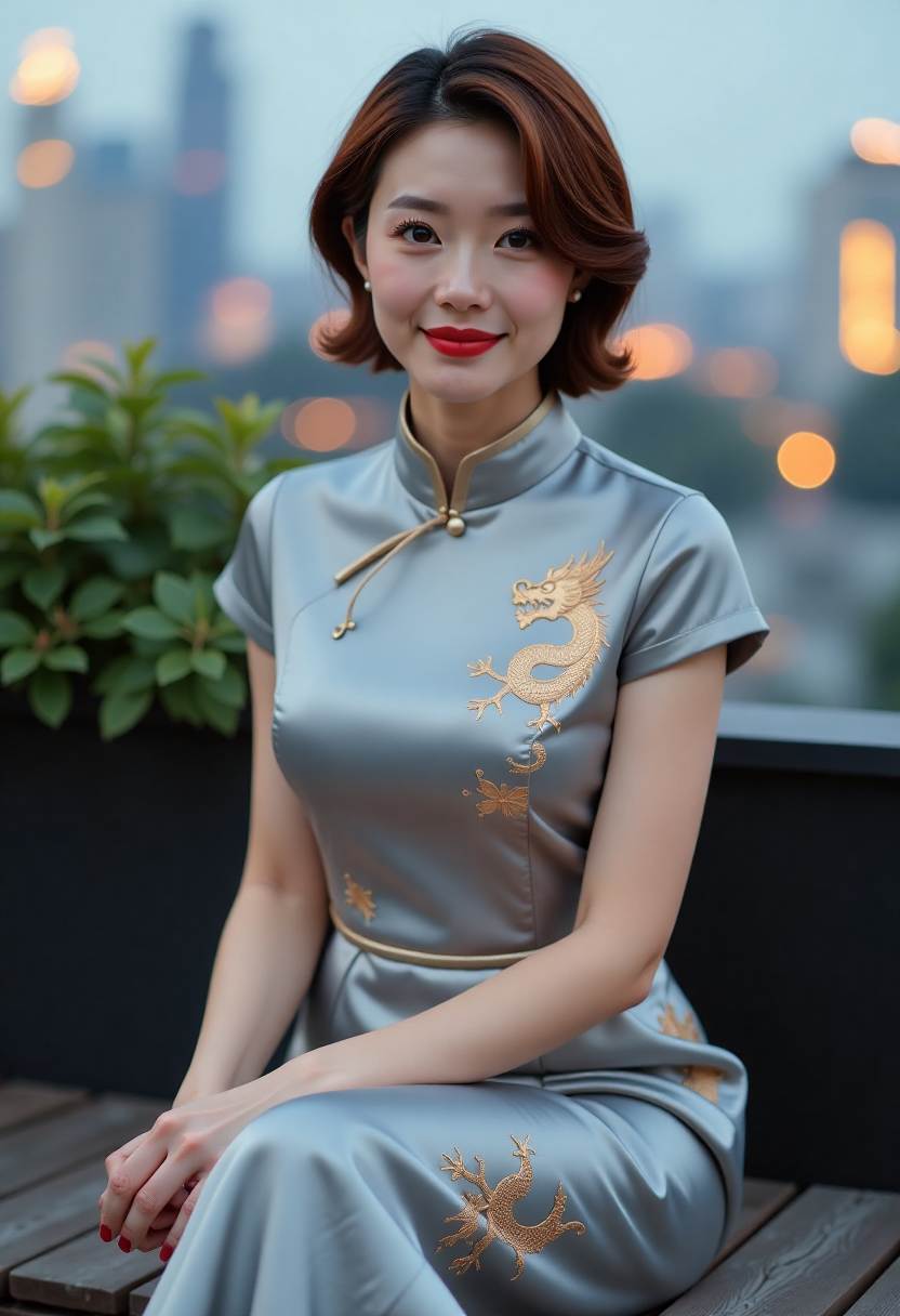 城墙火光映照夜色，守城者并肩站立
